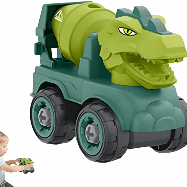 Dinosaurio, juguete coche dinosaurio con destornillador, juguete desmontaje dinosaurio, regalos para niños 3-7 años